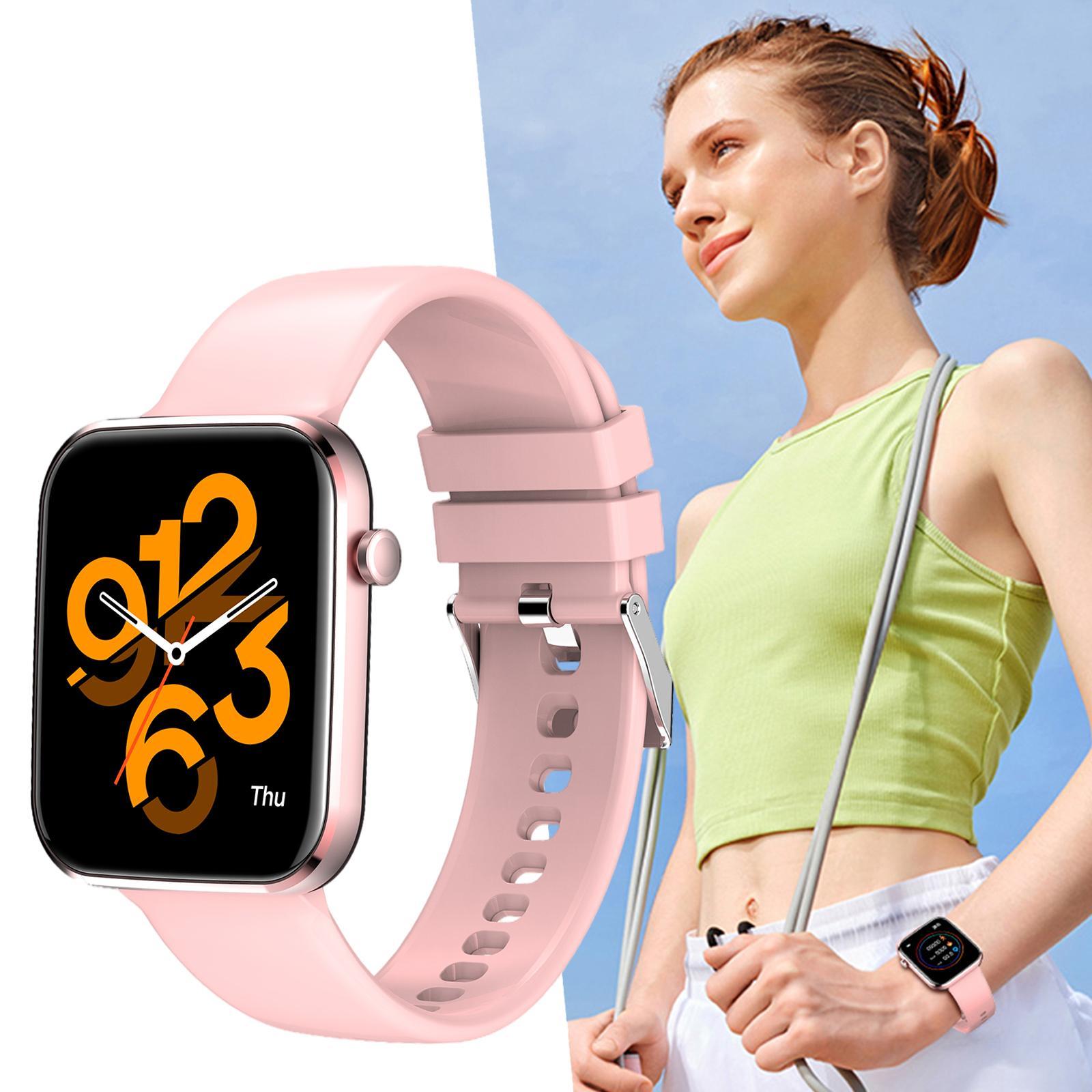 Smart Watch Bluetooth Health for Men Women Waterproof Pink