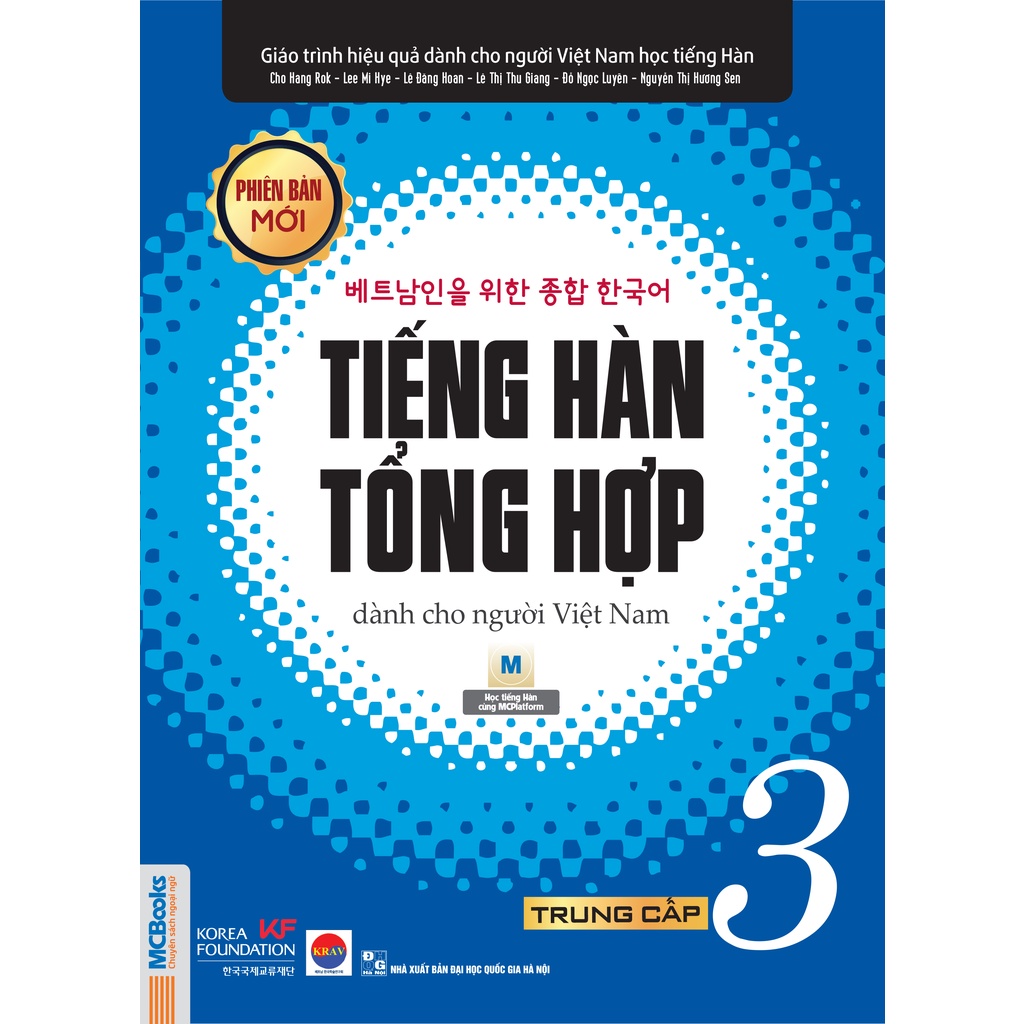 Sách - Combo Giáo Trình Tiếng Hàn Tổng Hợp Dành Cho Người Việt Nam Trình Độ Trung Cấp 3 (Giáo trình In màu + SBT) - MC