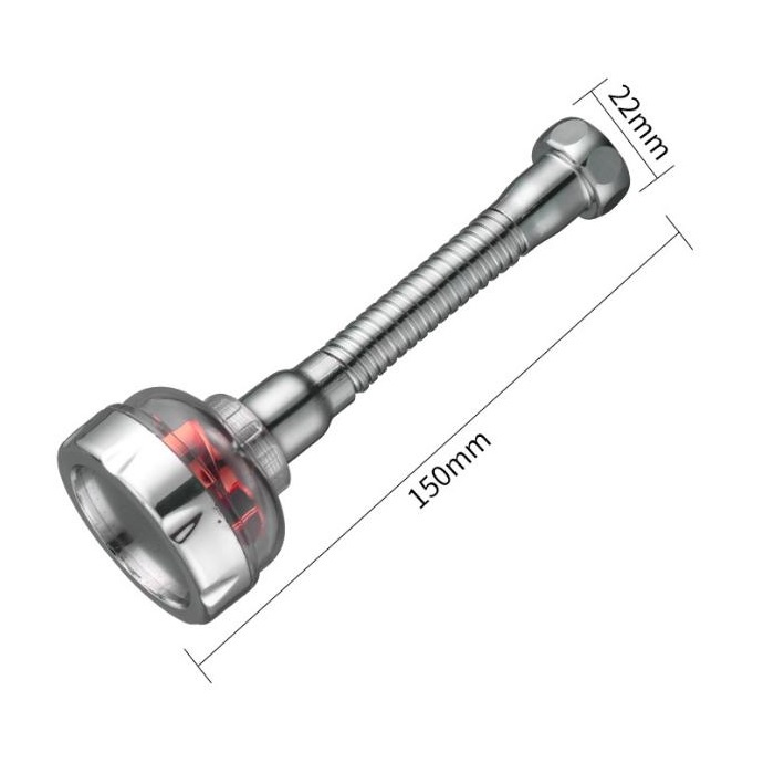 Đầu vòi rửa chén quạt tăng áp trong suốt, đầu vòi bếp xoay 360 độ