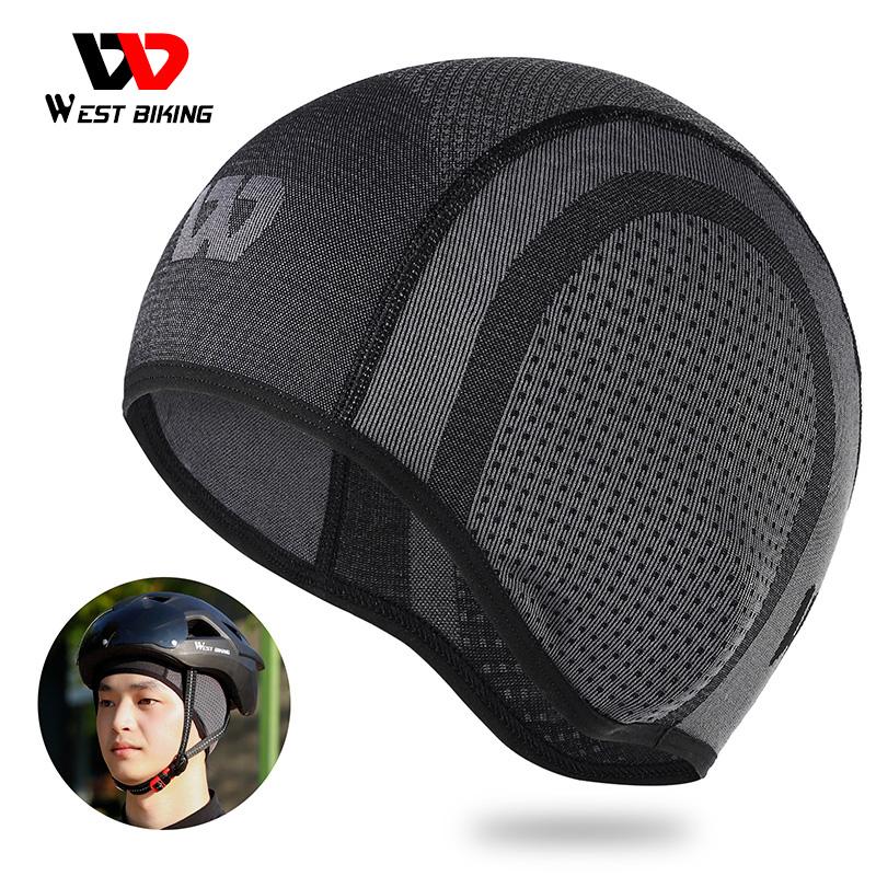 WEST BIKING Mũ dệt kim Mũ đi xe đạp Bảo vệ tai chống gió MTB Xe đạp chạy Xe máy Mũ bảo hiểm xe đạp Lót thể thao Mũ sọ Màu sắc: Mũ sọ