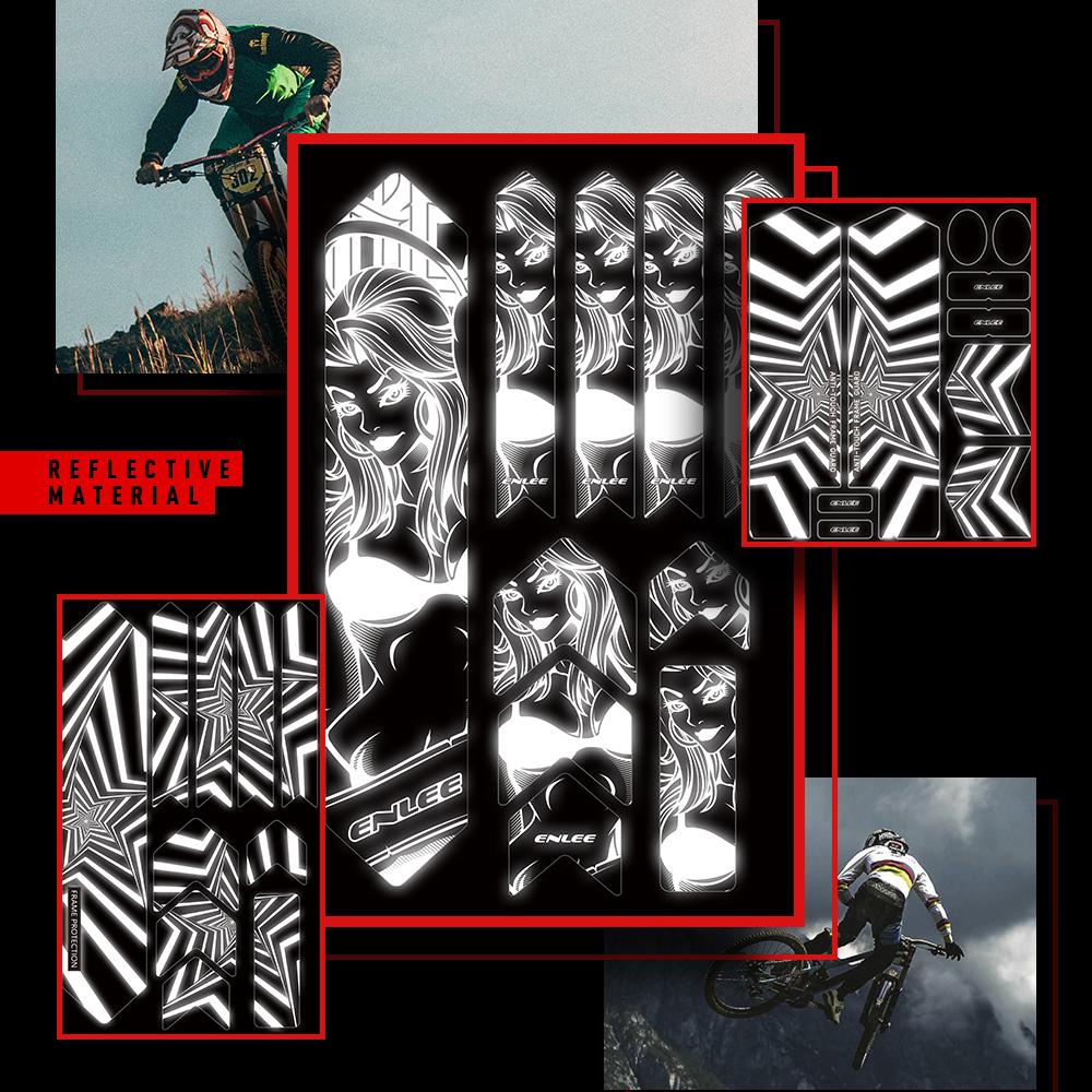 Miếng dán phản quang phuộc xe đạp leo núi Chống trầy xước