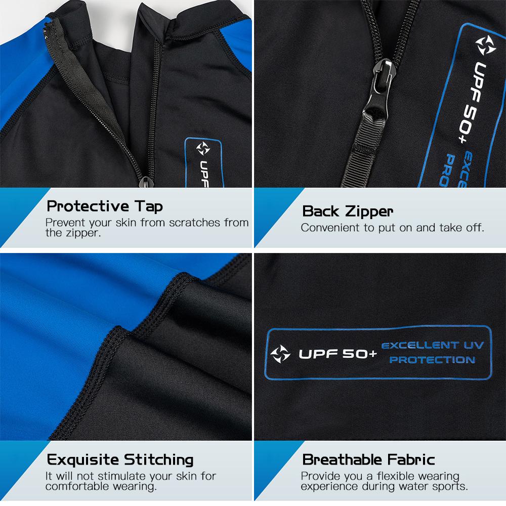 Bộ Đồ Bơi Lặn Một Mảnh Cho Nam Có Dây Kéo Phía Sau Dive&Sail