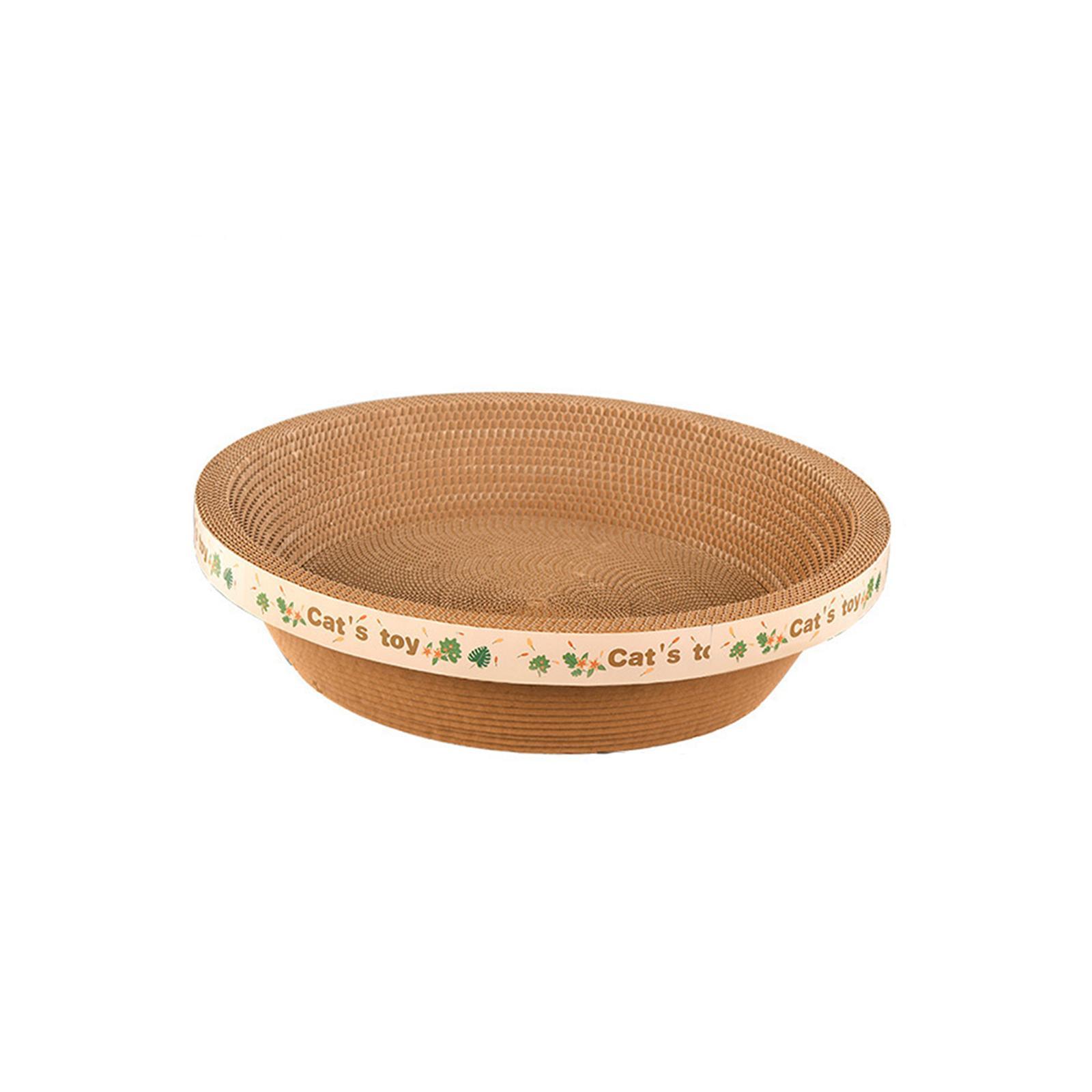 Cat Scratcher Cardboard Durable Round Cat Scratching Board Corrugated for Kitty Playing
