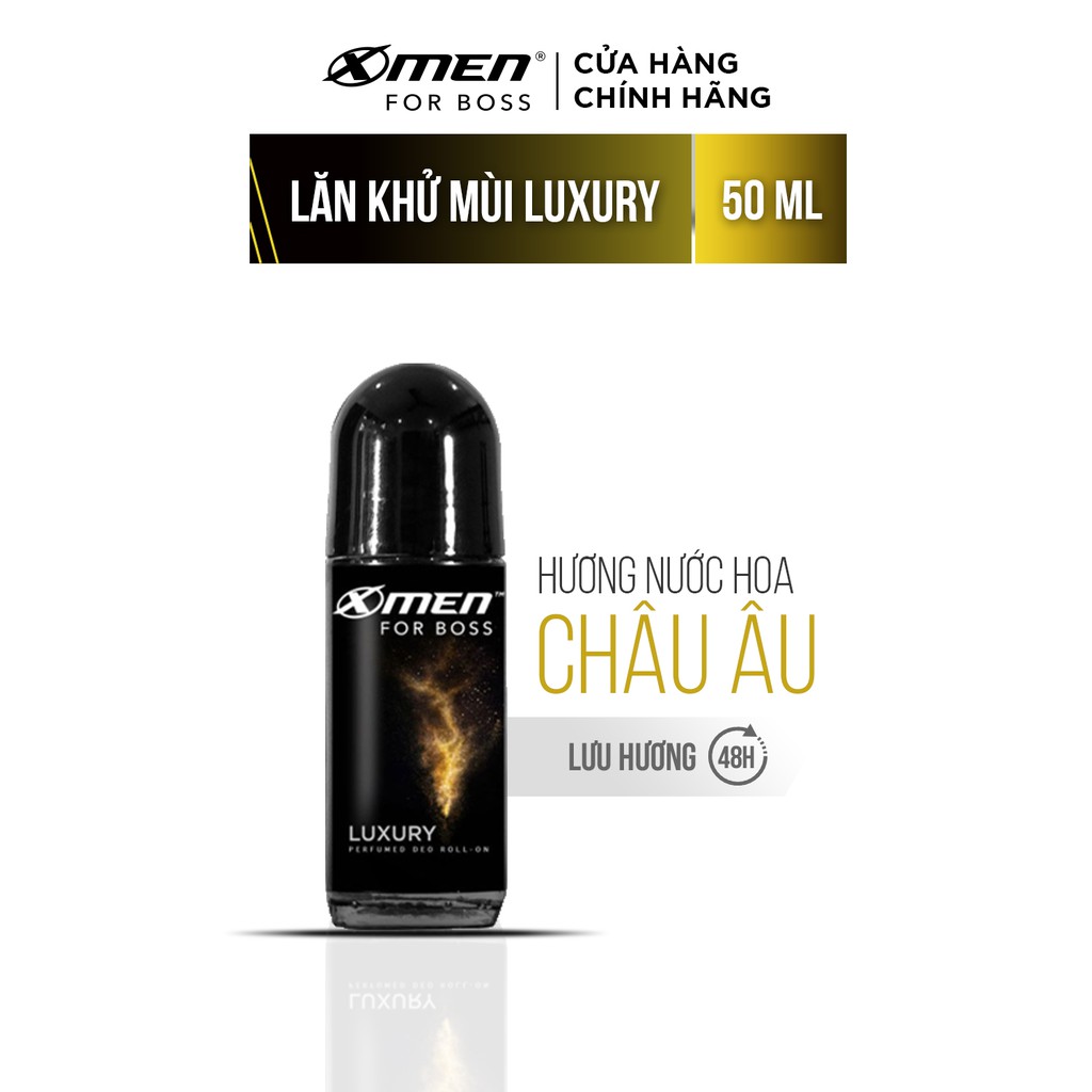 Lăn khử mùi X-Men For Boss Luxury - Mùi hương sang trọng tinh tế 50ml