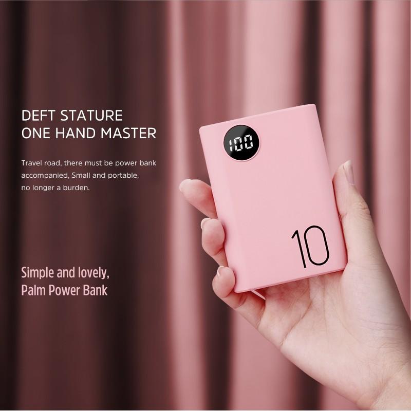 Sạc Dự Phòng BASIKE 10000mAh Màu Macaron Cao Cấp cho iPhone Và Android PF23-Hàng chính hãng