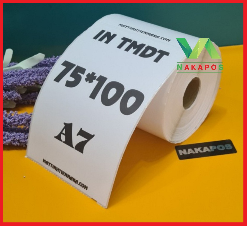 Tem nhiệt 75x100 - DECAL 7.5x10cm, tem 75x100