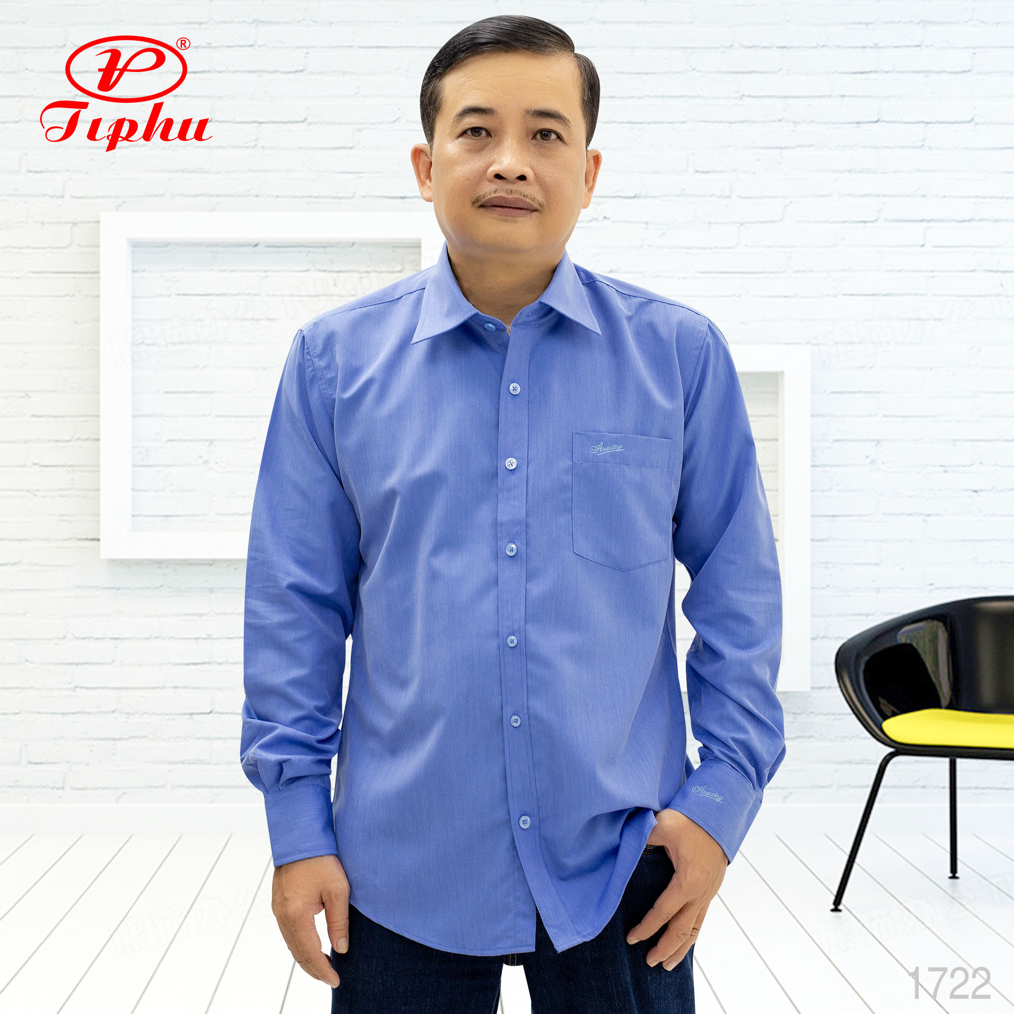 Áo sơmi nam trung niên form suông, thời trang công sở Amazing, chuẩn size, đủ màu sắc, big size, dài tay
