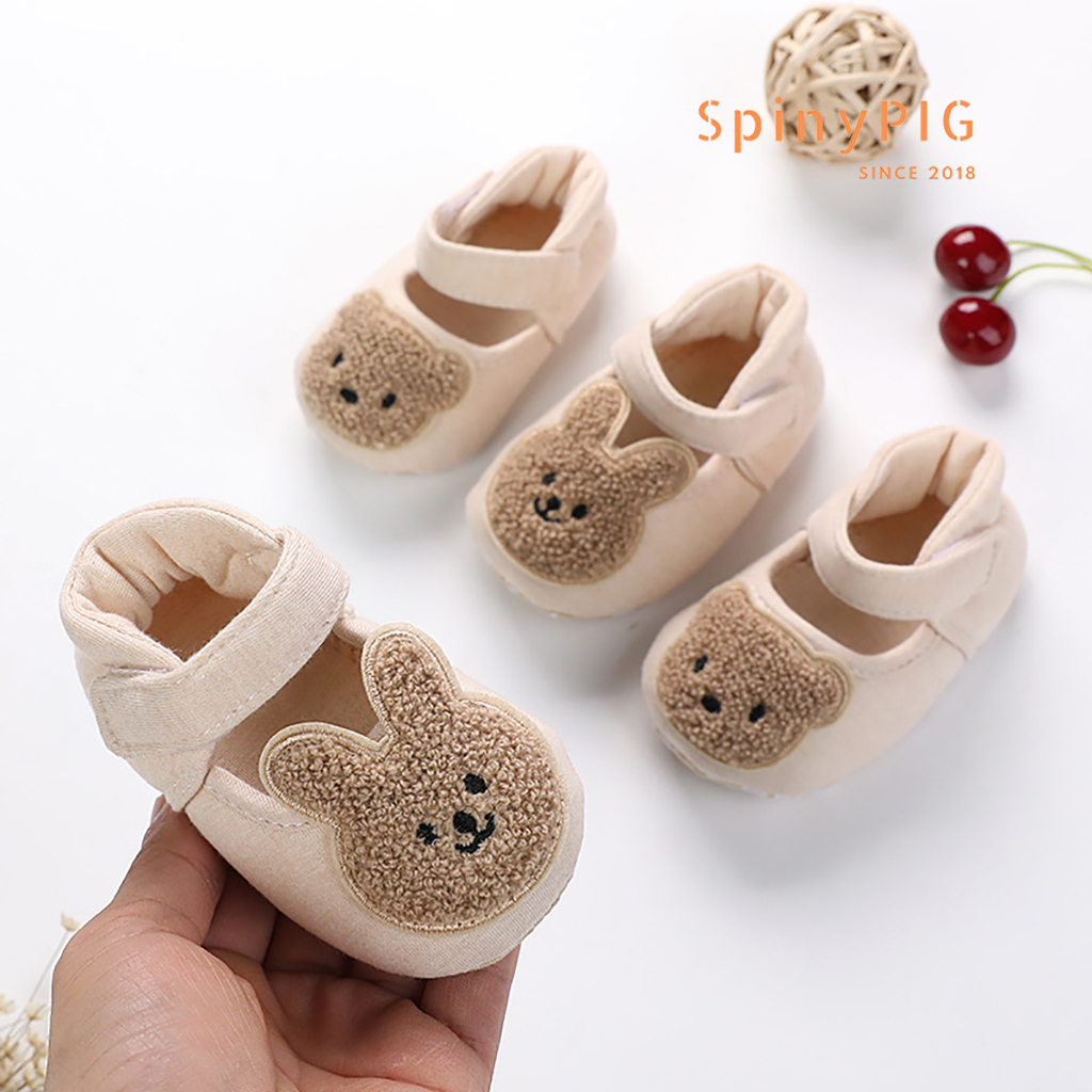 Giày tập đi cho bé 0-18 tháng tuổi 100% cotton hữu cơ tự nhiên không chất tẩy nhuộm chống trơn trượt hàng siêu xinh ơi