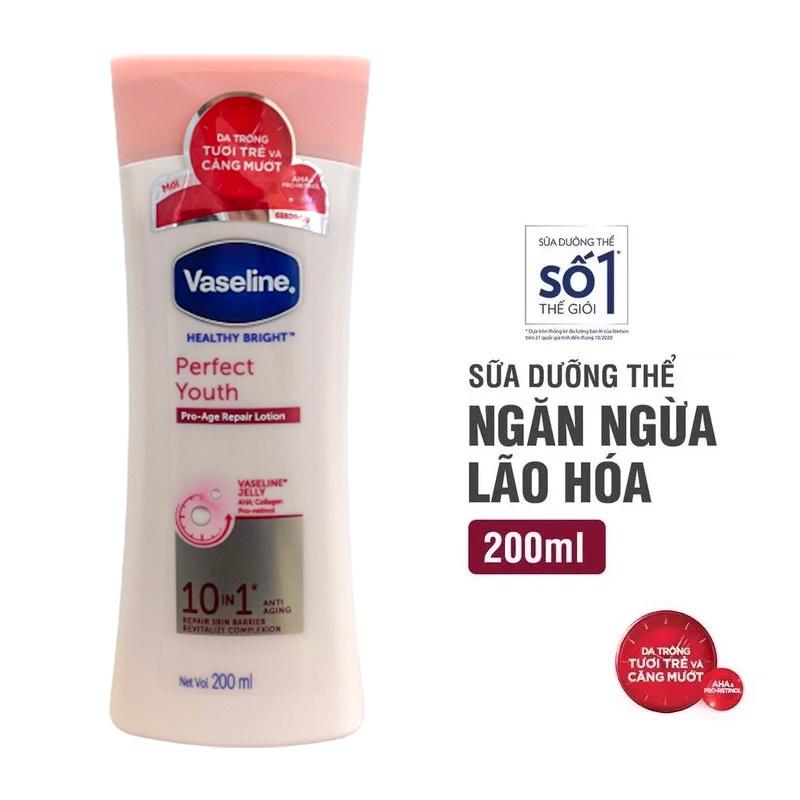 Sữa dưỡng thể body giúp trắng da, ẩm da toàn thân Vaseline Healthy White