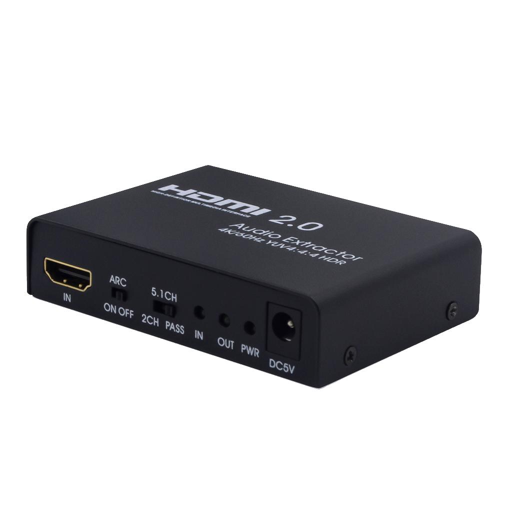 HDMI Audio Extractor Splitter HDMI To SPDIF Optical RCA Stereo L/R 3.5mm