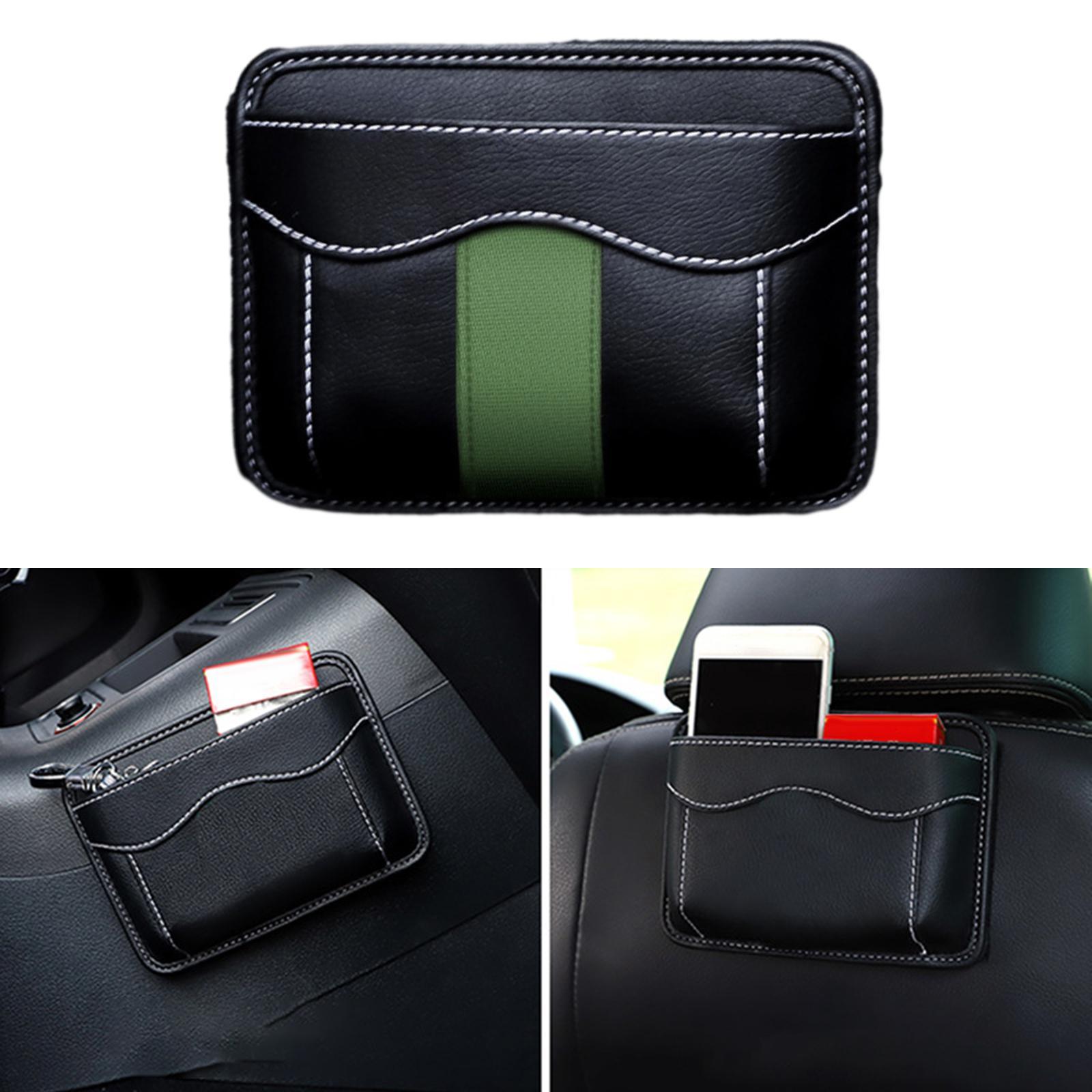 Car Seat Side Pocket Organizer PU Leather Storage Pocket for Door
