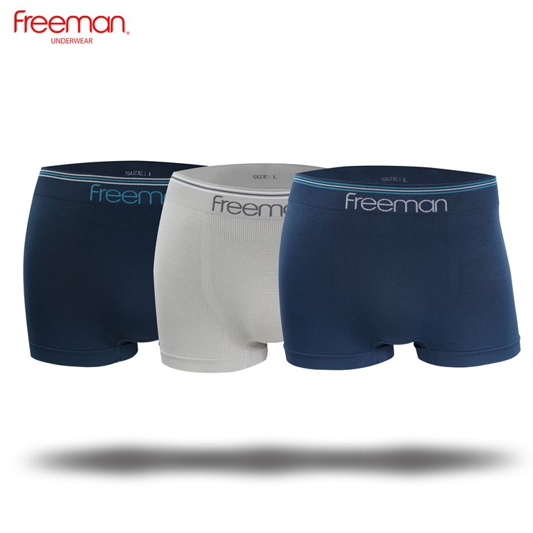 Combo 3 Quần Lót Boxer Nam Freeman 6512-CB3-XL (Size XL)