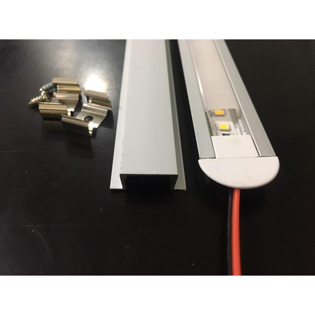 Thanh nhôm U âm định hình UT22-6mm đã gồm Led 10w/m, Dạng U âm, Dùng điện 12V.