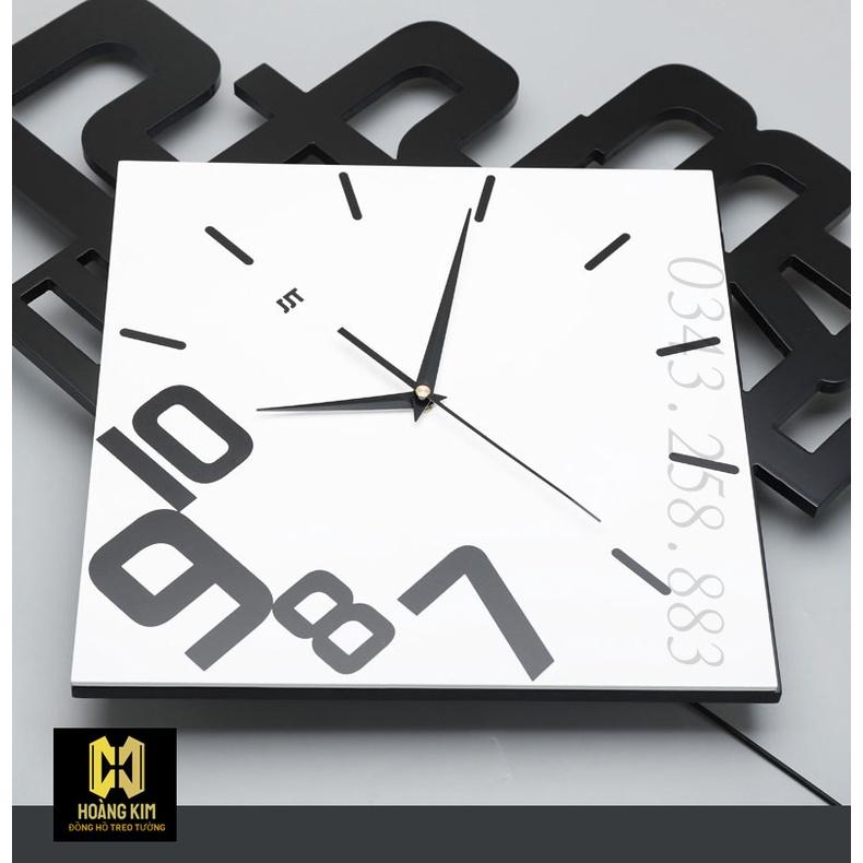 Đồng hồ trang trí đồng hồ treo tường decor size 34x64cm