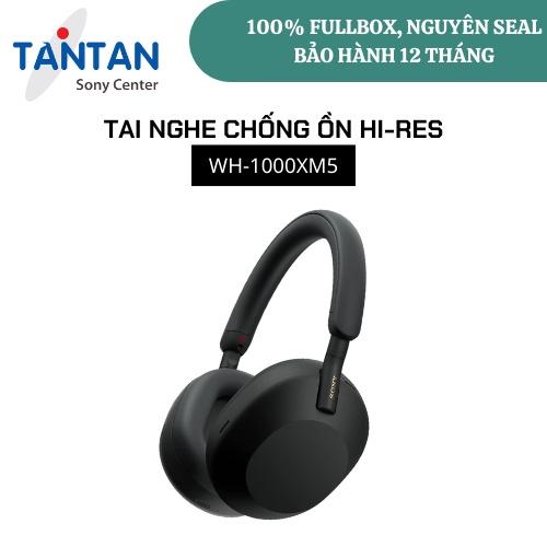 Tai Nghe Sony Bluetooth Wh - 1000Xm5 - Chống Ồn Thế Hệ Mới - Hỗ Trợ Hi - Res Audio Hàng Chính Hãng - Màu Đen