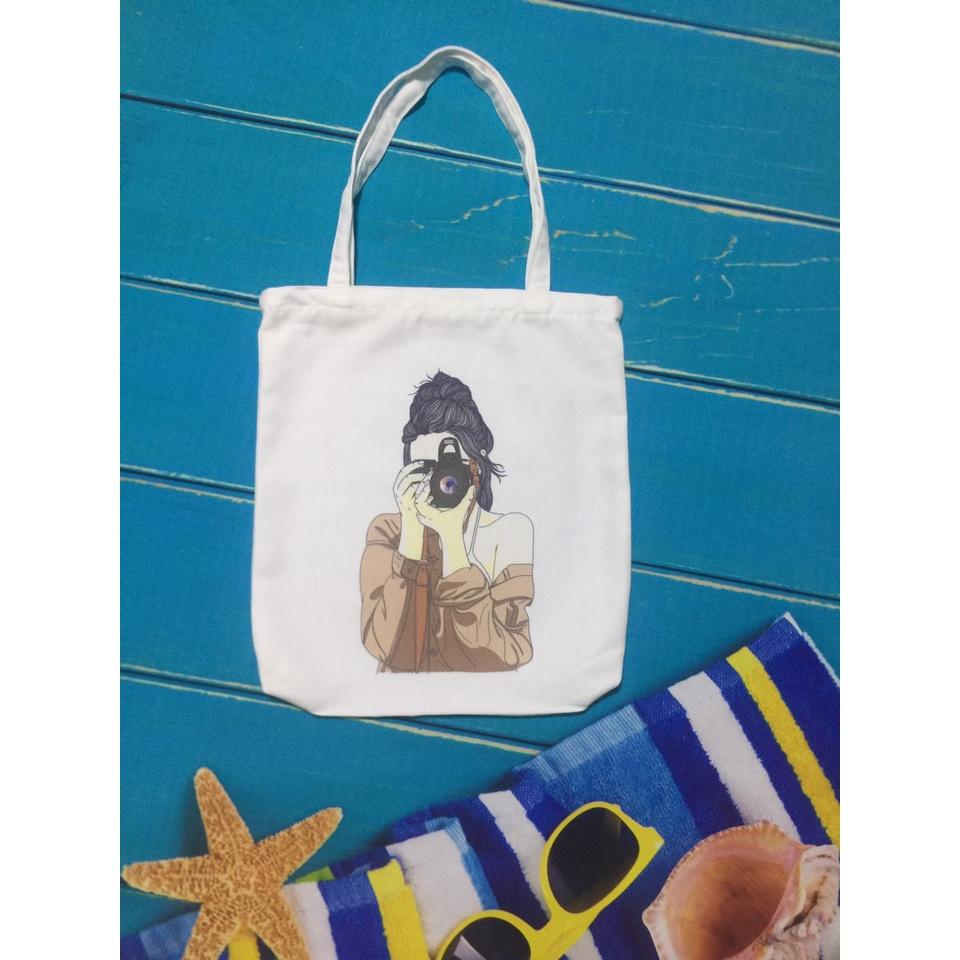 TOP các mẫu hot nhất Túi Tote Vải canvas Đẹp Cực Hot có khóa miệng