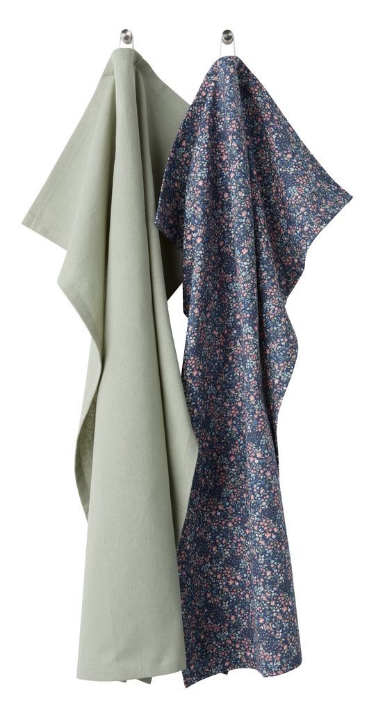 Hình ảnh Khăn | JYSK Hyacint | bộ 2 chiếc | cotton | xanh lá | R50xD70cm