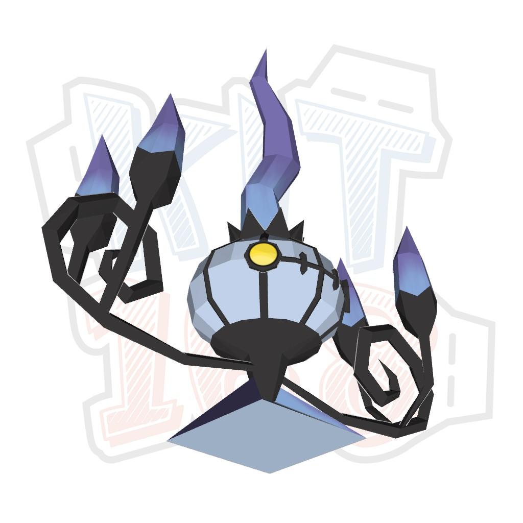 Mô hình giấy Anime Game Pokemon Chandelure