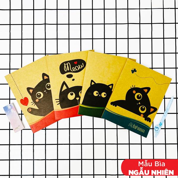 Combo 5 Tập Học Sinh Funny Cats 4 Ô Ly 100 Trang 100gsm - Fahasa 01 (Mẫu Màu Giao Ngẫu Nhiên)