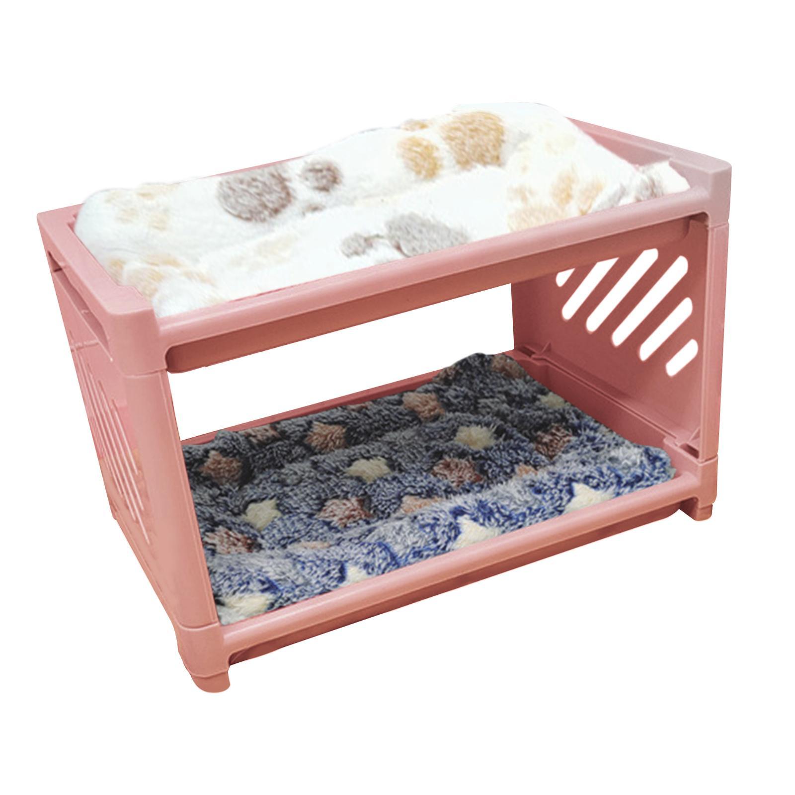 Small Animal Bed House, with Pad Bunny Hideout Hut Cave Detachable Pet Shelter Nest for Rabbit Squirrel Chinchilla Hedgehog Ferret