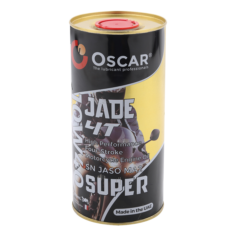 Nhớt xe côn tay tổng hợp toàn phần Oscar 10W40 SN Jade 4T Super Fully Synthetic 0.8L