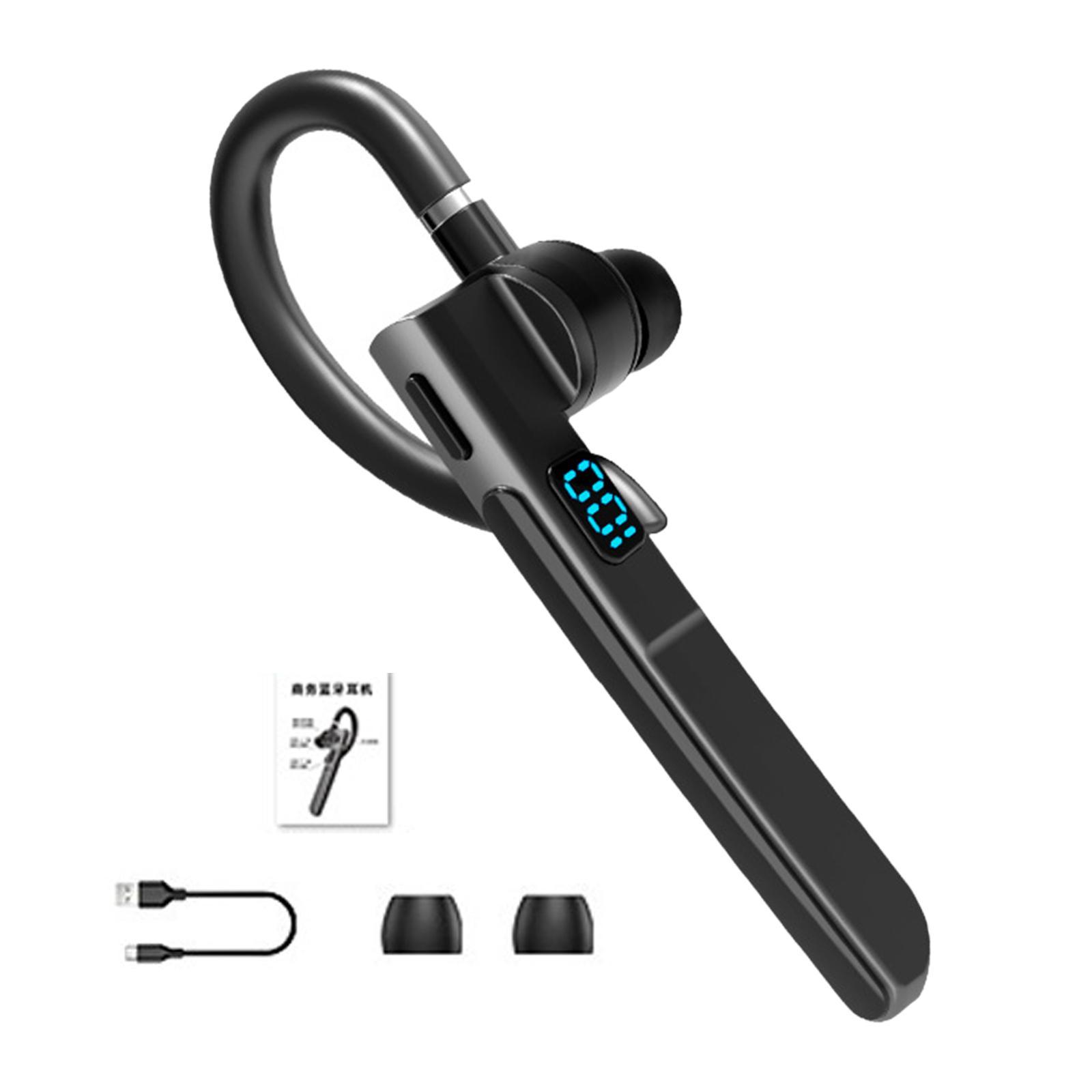 Single Ear Hook Earpiece with Mic Earpiece Headphones for Running Gym Fitness