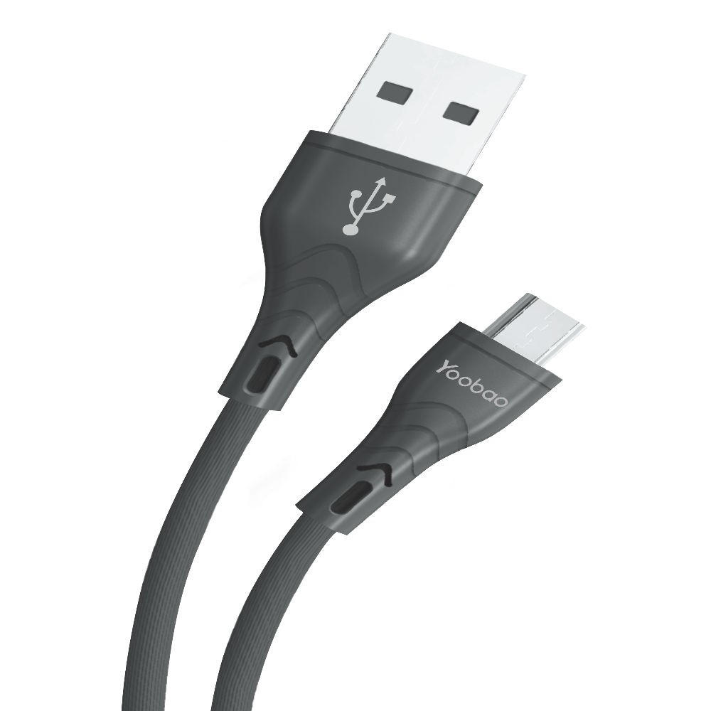 Dây cáp sạc cho điện thoại smartphone Android đầu micro USB Yoobao C5 dài 1m - Hàng chính hãng