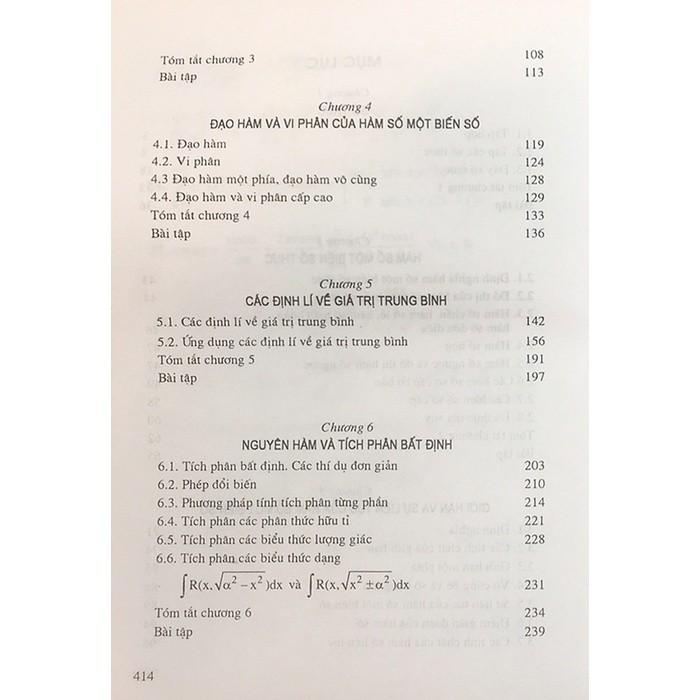 Sách - Toán Học Cao Cấp Tập 2 - Phép Tính Giải Tích Một Biến Số - KHỔ NHỎ - NXB Giáo Dục - HV - ảnh 6