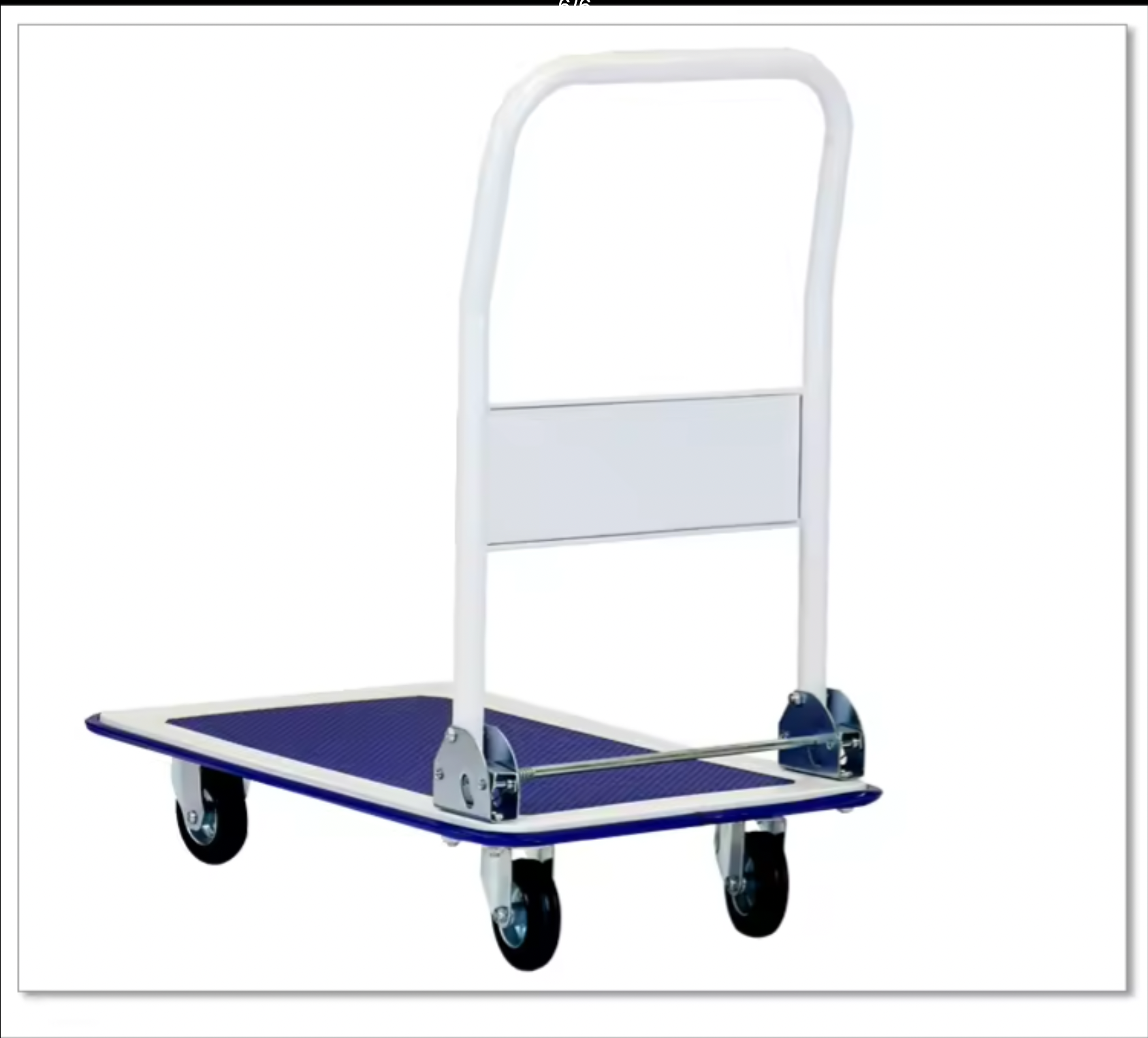 Xe đẩy hàng 4 bánh gấp gọn bánh chống ồn sàn kim loại bền bỉ