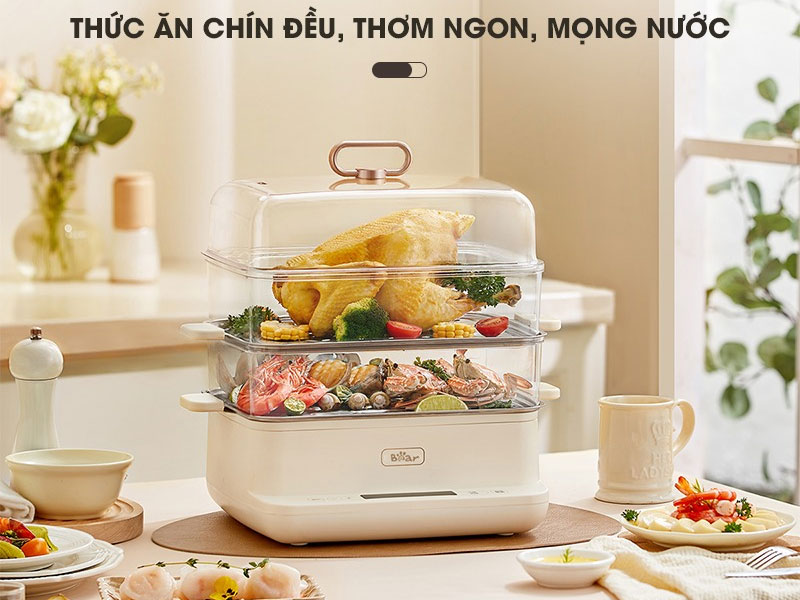 Nồi hấp điện đa năng Bear SB-NH12L - Hàng chính hãng - Chỉ giao HCM