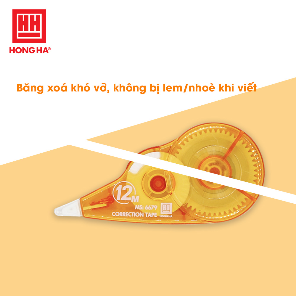 Combo 3 Băng xóa XB-02 Hồng Hà - 6679