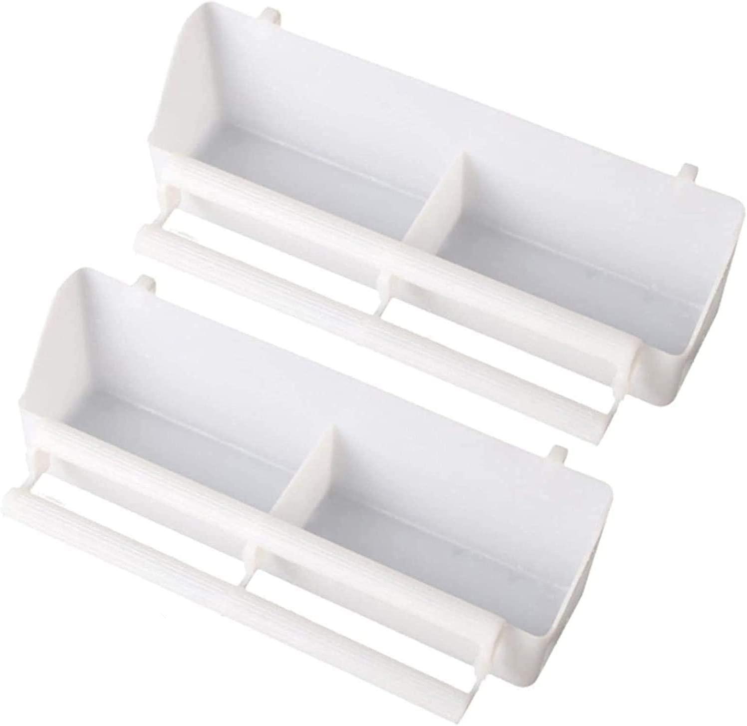 Bộ 2 người thức ăn chim treo, thức ăn cho chim, bát nước, bát thức ăn, phụ kiện g, màu trắng