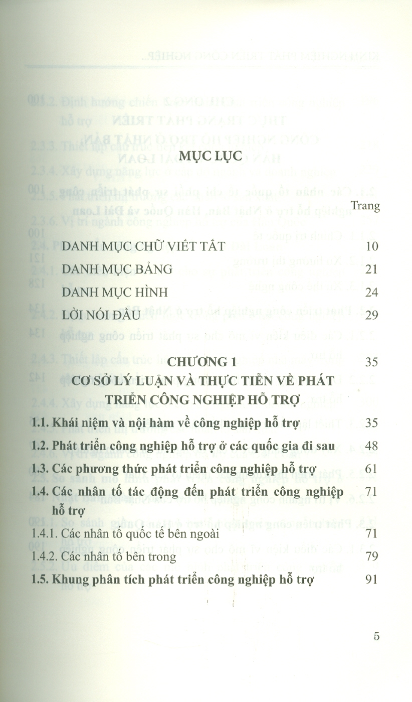 Kinh Nghiệm Phát Triển Công Nghiệp Hỗ Trợ Ở Nhật Bản, Hàn Quốc, Đài Loan Và Hàm Ý Chính Sách Cho Việt Nam (Sách Chuyên Khảo)