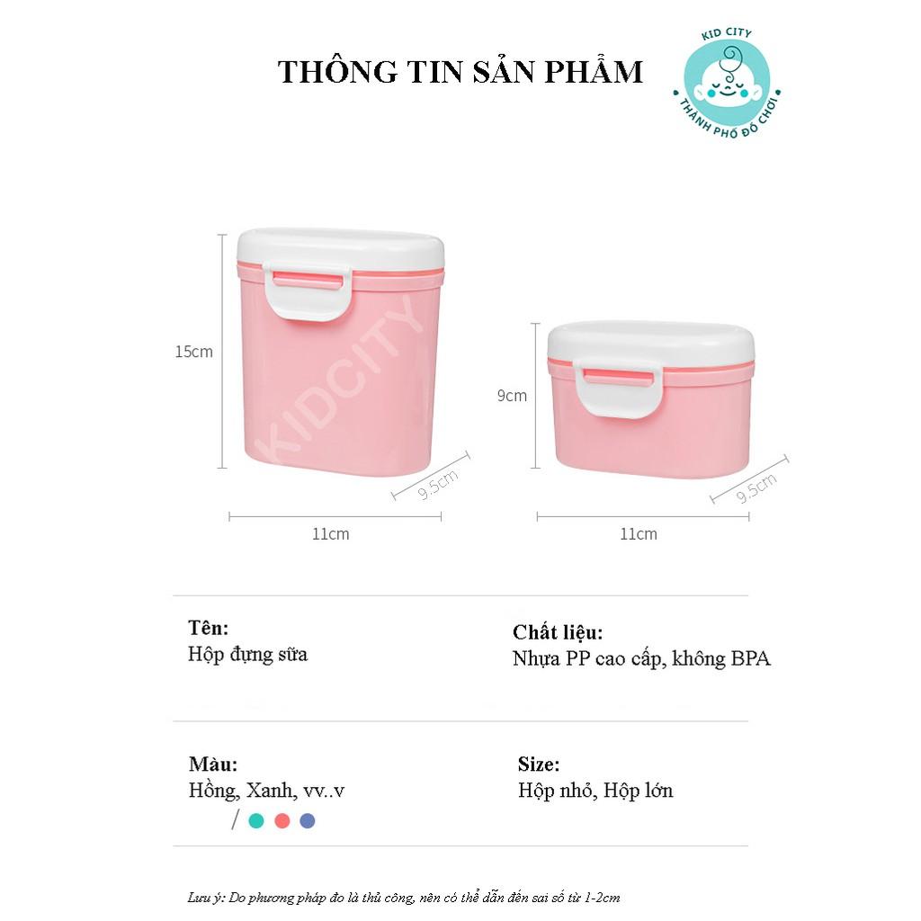 Hộp đựng sữa bột,bảo quản thực phẩm đa năng cho bé dung tích 1380ml -1920ml (230g-320g)