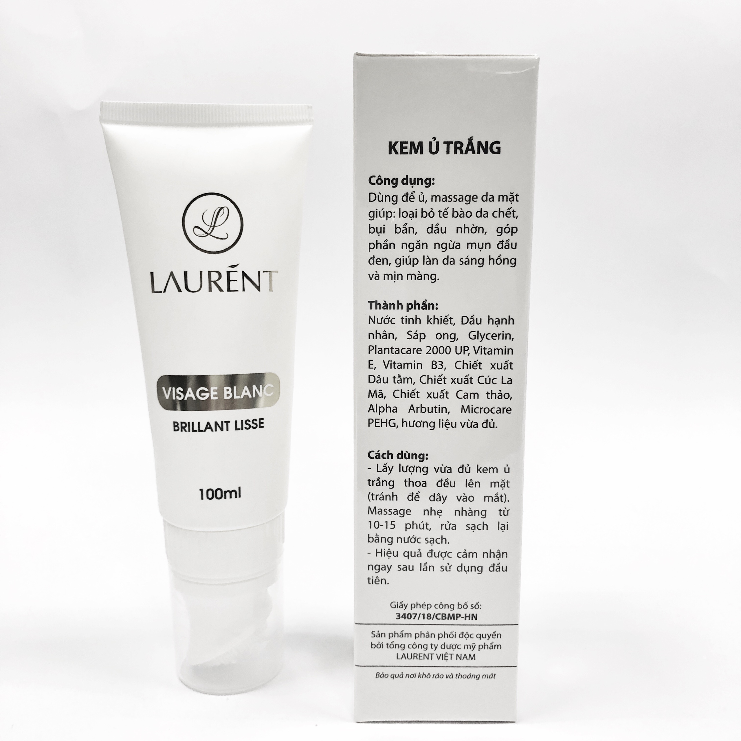 Ủ TRẮNG FACE LAURENT- VISSAGE BLACE