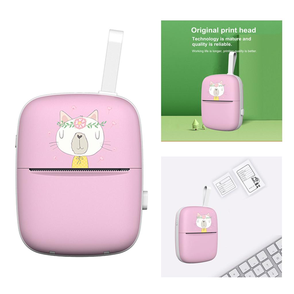 Bluetooth Printer - Mini Pocket Size Thermal Wireless Printer, Compatible with Android, Printer for Study Note, Travel Journal, Kitchen Classification