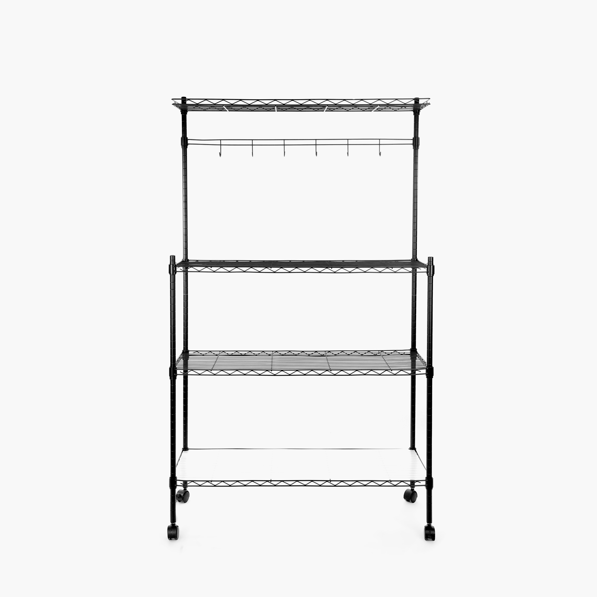 Kệ sắt đa năng 4 tầng dùng trong nhà bếp – màu đen – CJ-B1509B