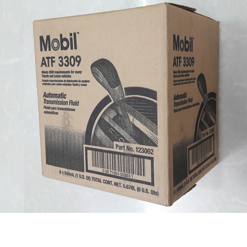 Thùng 6 chai dầu hộp số Mobil ATF 3309 (6 chai x 946ml) - Dầu nhớt Mobil nhập khẩu từ Mỹ