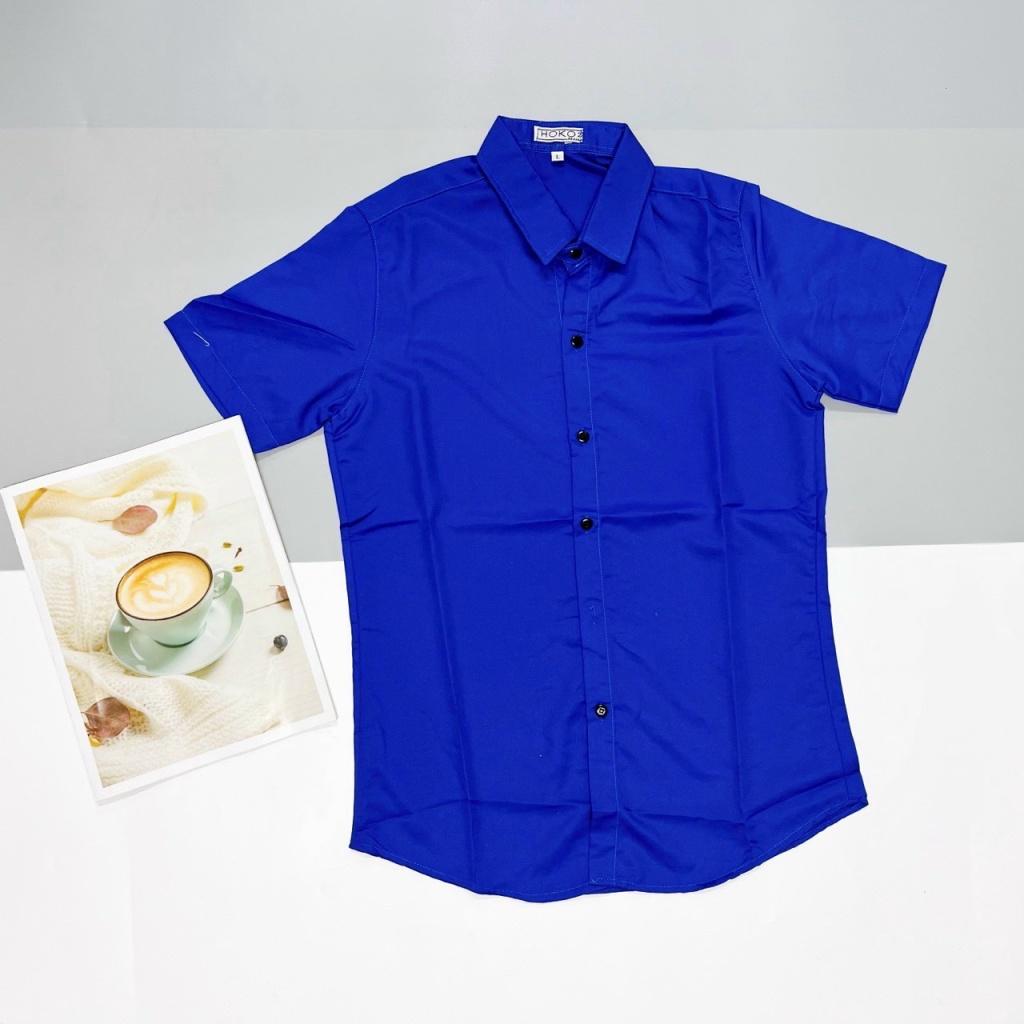 Áo sơ mi nam ngắn tay THỜI Trang Hàn Quốc Siêu Hot - Phong Cách Luxury đẳng cấp cho các bạn trẻ THỜI TRANG NAM 198