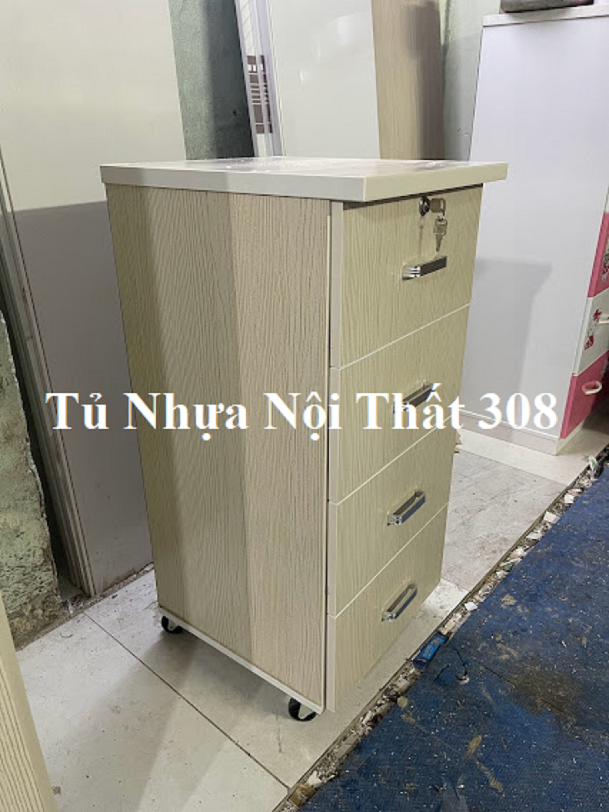 Tủ, Kệ Đầu Giường Nhựa Đài Loan Cao 89,5cm Ngang 42cm Sâu 42cm K107