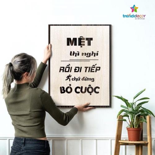 Tranh Gỗ Động Lực Slogan Treo Tường Những Câu Nói Bất Hủ