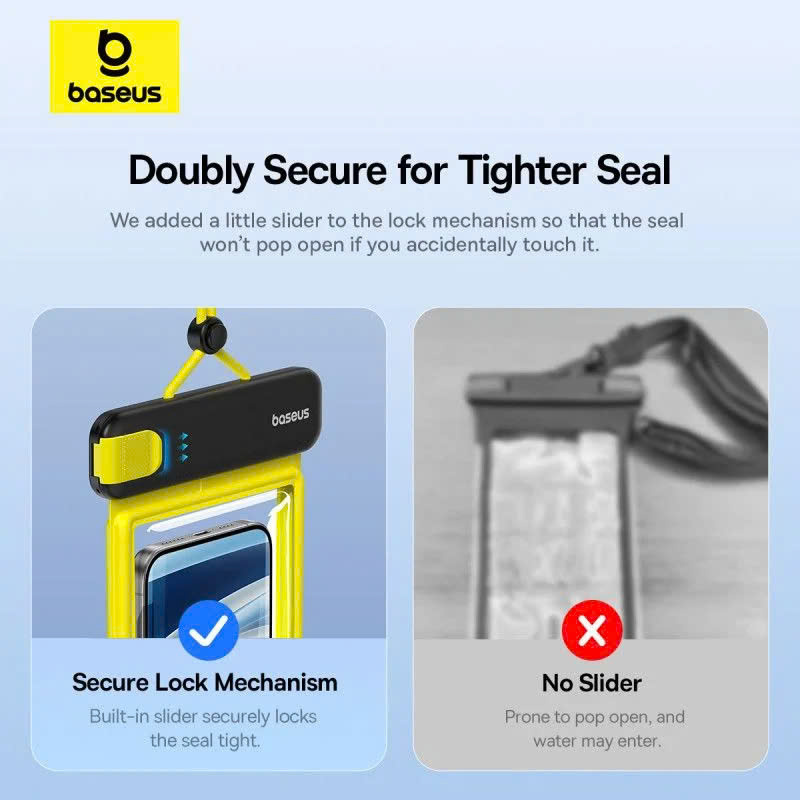 Túi Chống Nước Điện Thoại Baseus DeepDive Series Clip-on Air-Bag Waterproof Phone Pouch [ hàng chính hãng