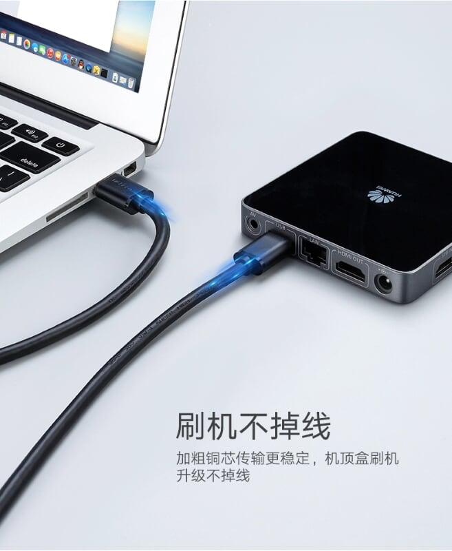 Ugreen UG10370US128TK 1M màu Đen Cáp 2 đầu USB 3.0 dương cao cấp - HÀNG CHÍNH HÃNG