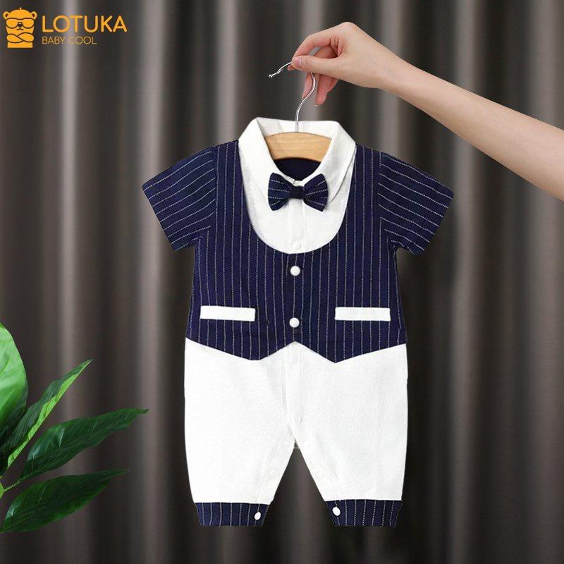 Body đùi, Body công tử cộc tay Bé trai mẫu Quần Áo Sơ Sinh chất cotton cho trẻ từ 3-12kg