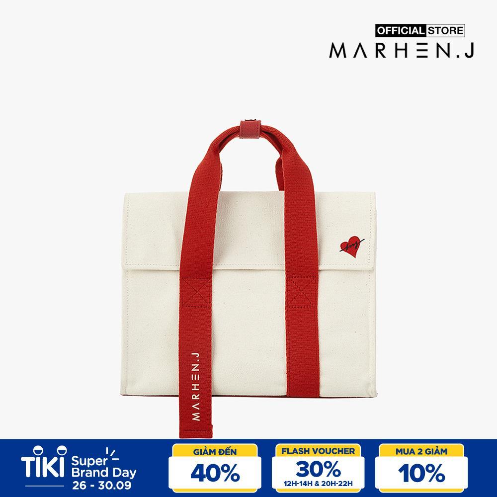 Marhen.J - Túi đeo vai chữ nhật nắp gập vải bố Roy Mini MJ19AROYMN-HS