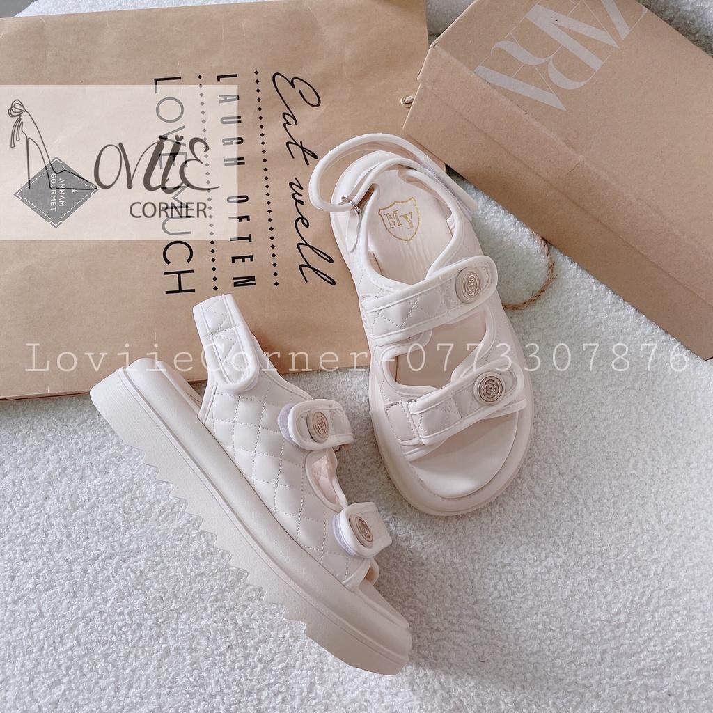 SANDAL NỮ LOVIIECORNER - GIÀY QUAI HẬU THỜI TRANG PHONG CÁCH HIỆN ĐẠI QUAI NGANG ĐẾ BẰNG S220729