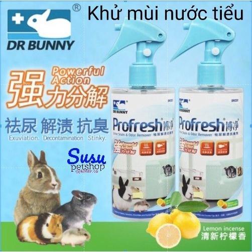 Xịt khử mùi nước tiểu, diệt khuẩn vệ sinh chuồng thú cưng 300ml - Dr.Bunny