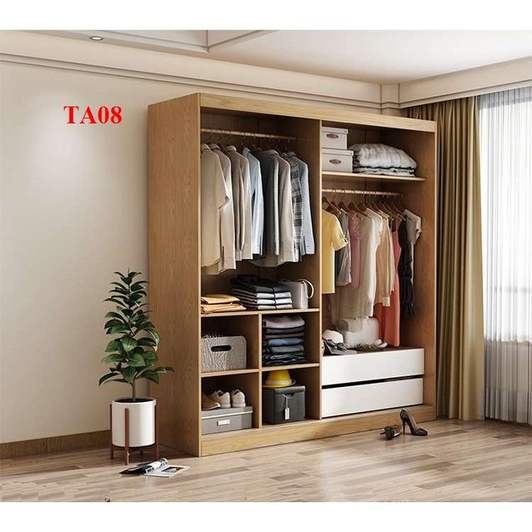 Hình ảnh Tủ quần áo thiết kệ hiện đại - Tủ quần áo gỗ MDF TA08