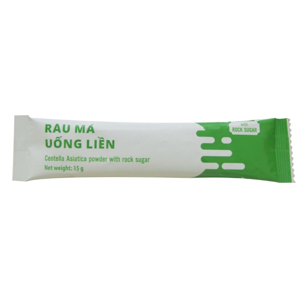 Rau Má Uống Liền ORAMA có đường 10 gói - 15g mỗi gói - rau má tươi nguyên chất, tăng cường dinh dưỡng