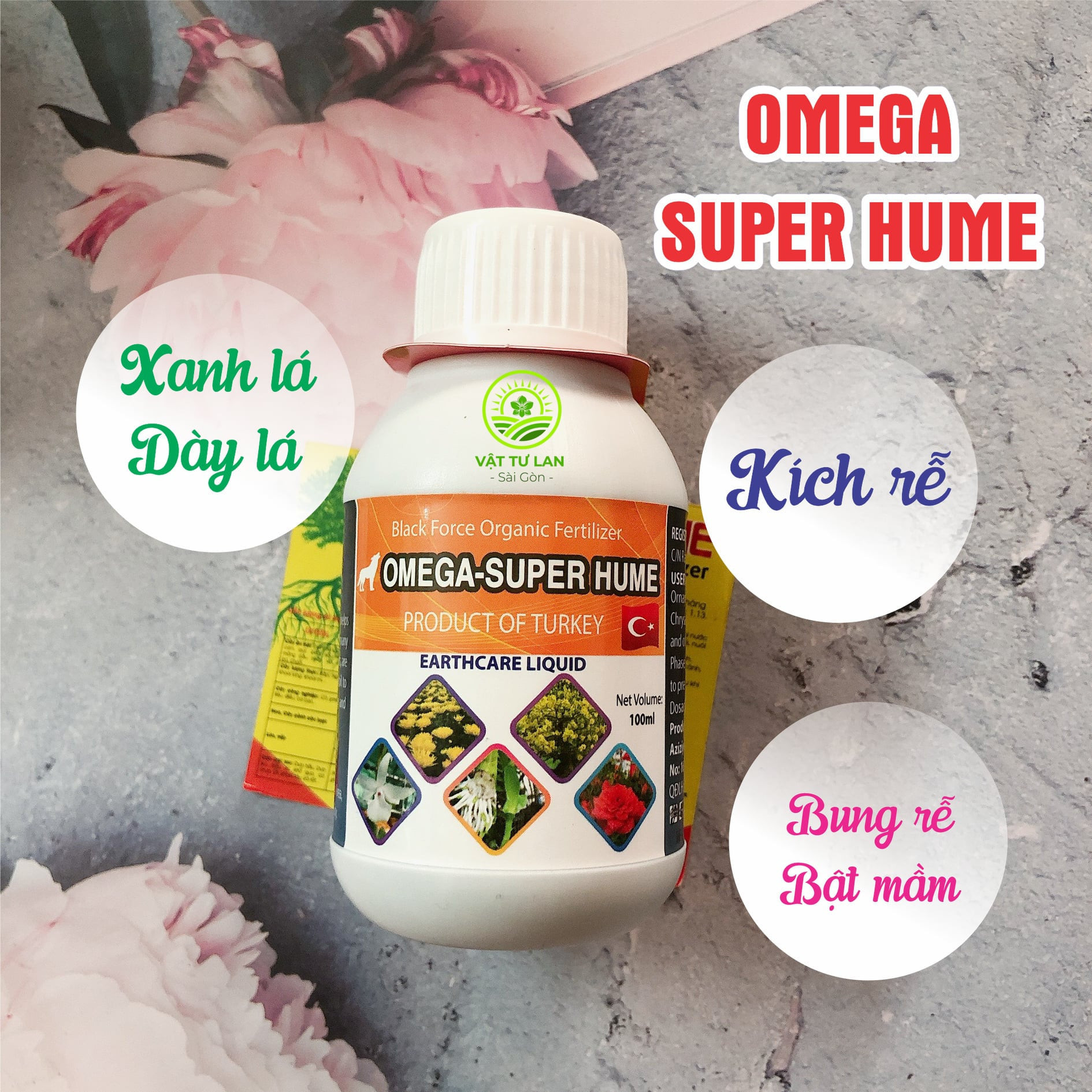 Omega-super hume xanh lá-dày lá, kích rễ -giâm cành, bung rễ bật mầm-100ml